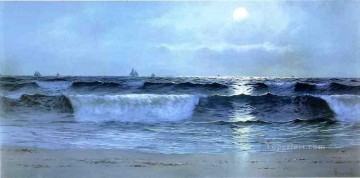  Thompson Pintura - Paisaje marino junto a la playa Alfred Thompson Bricher